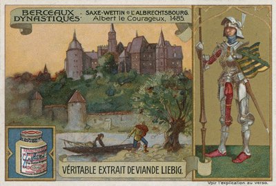 Saxe-Wettin: the Albrechtsburg and Albert the Bold, Duke of Saxony, 1485 by European School